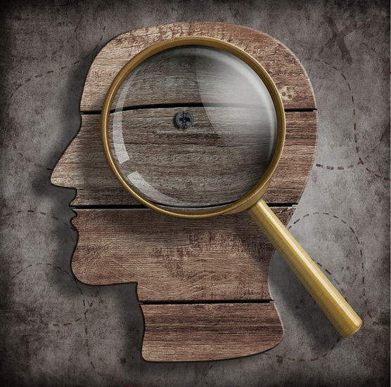Brain or psychology problem research concept